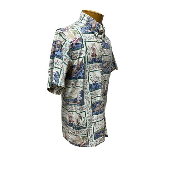 Reyn Spooner Mele Kalikimaka Hawaiian Christmas shirt reverse weave surf Santa - Picture 5 of 9